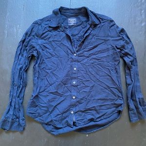 Navy Blue Flannel Shirt